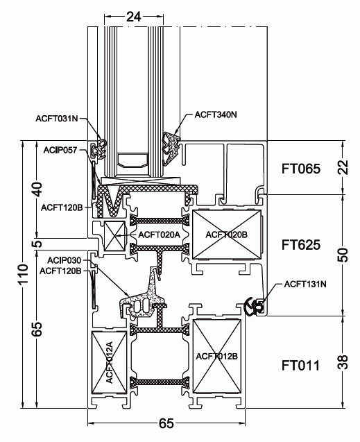 Aliplast Futural Fensterschnitt